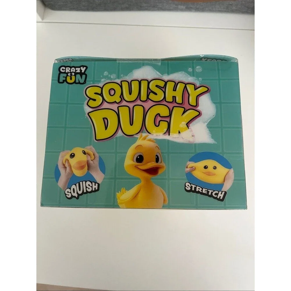 RMS  Jumbo Squishy Duck Squeeze Stretch Toy Yellow Orange Sensory RMS